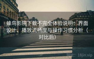 蜂鸟影院下载不完全体验说明：界面设计、播放流畅度与操作习惯分析（对比后）