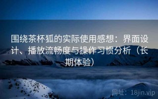 围绕茶杯狐的实际使用感想：界面设计、播放流畅度与操作习惯分析（长期体验）