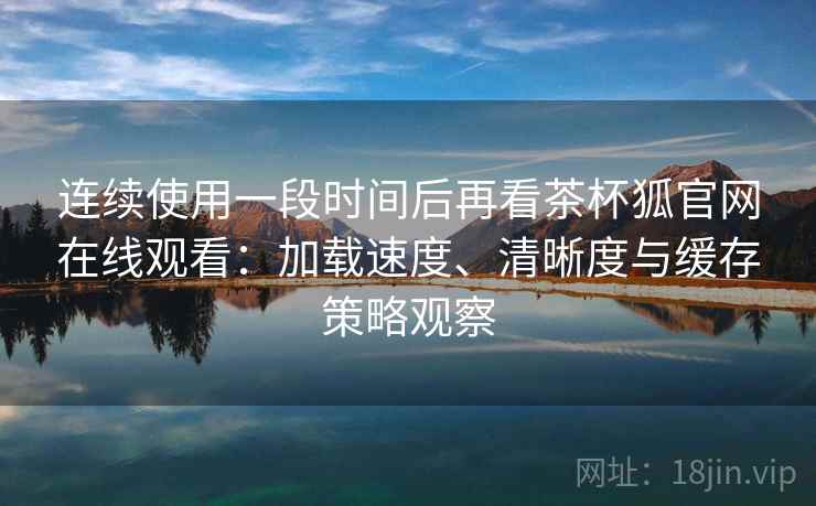 连续使用一段时间后再看茶杯狐官网在线观看：加载速度、清晰度与缓存策略观察-第2张图片