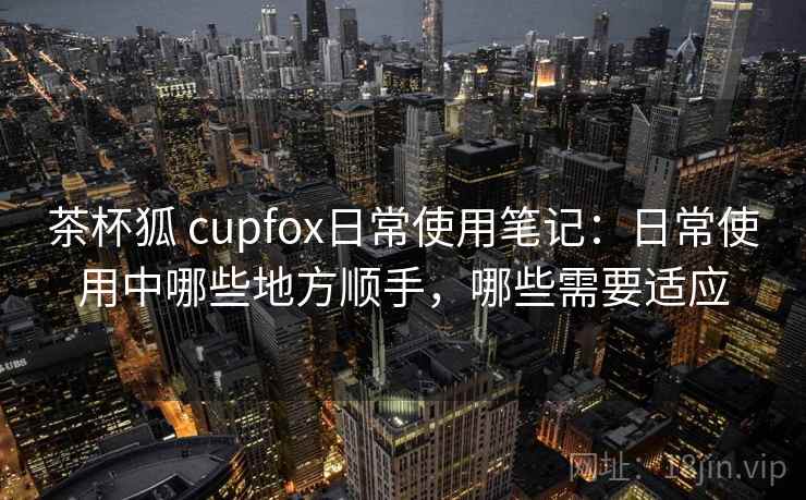 茶杯狐 cupfox日常使用笔记:日常使用中哪些地方顺手,哪些需要适应-第1张图片 茶杯狐 cupfox日常使用笔记:日常使用中哪些地方顺手,哪些需要适应-第1张图片